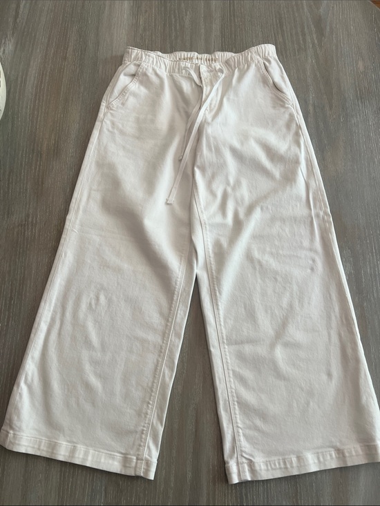 American Eagle Outfitters Pants - American Eagle Outfitters White Wide-Leg Denim Pants